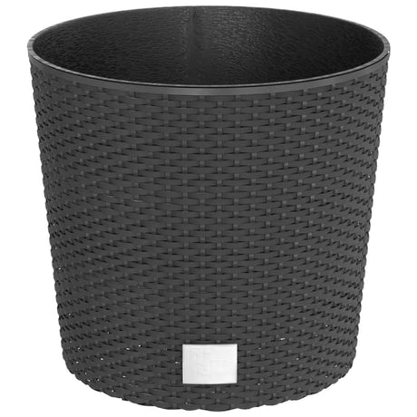 Planter with Removable Inner Anthracite 15 / 15.3 L PP Rattan