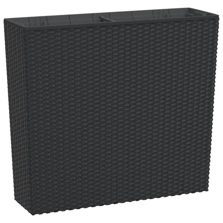 Planter with Removable Inner Anthracite 12 / 44 L PP Rattan
