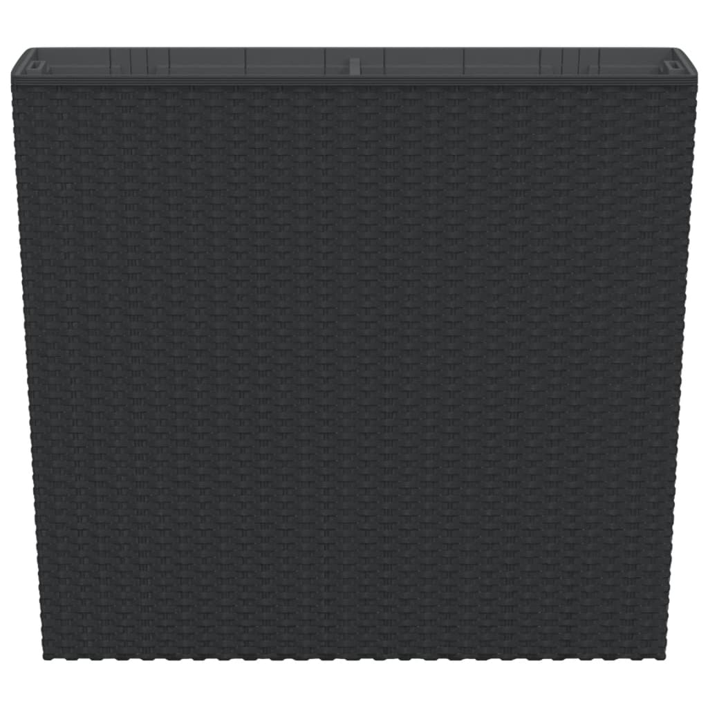 Planter with Removable Inner Anthracite 12 / 44 L PP Rattan