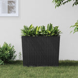 Planter with Removable Inner Anthracite 12 / 44 L PP Rattan