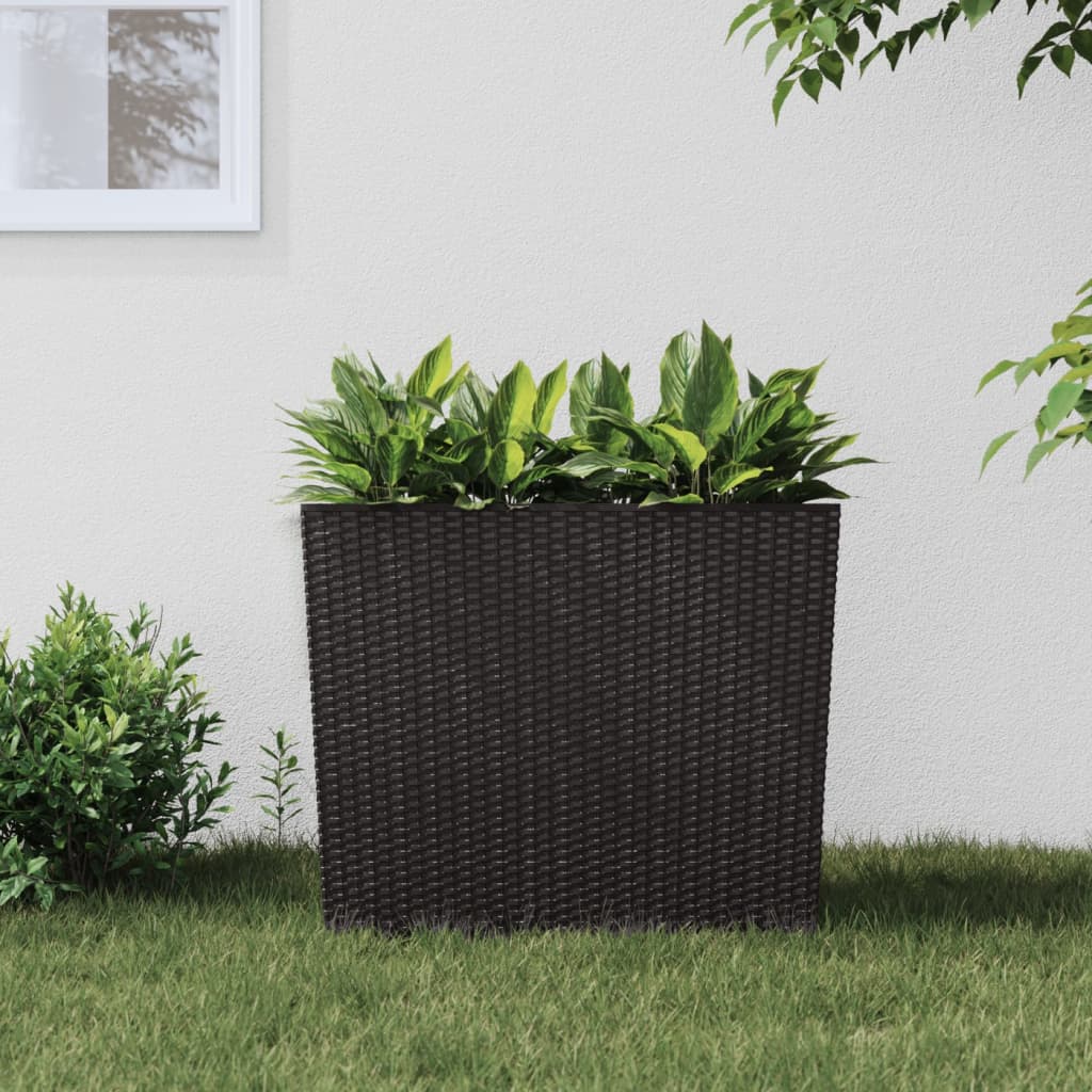 Planter with Removable Inner Brown 12 / 44 L PP Rattan