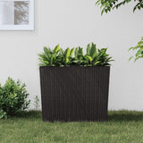 Planter with Removable Inner Brown 12 / 44 L PP Rattan