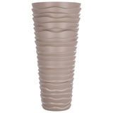 Planter with Removable Inner Mocha 18/45 L PP Grooved Look