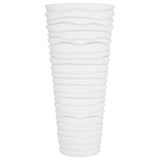 Planter with Removable Inner White 18/45 L PP Grooved Look