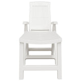 Sun Lounger White Plastic