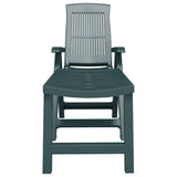 Sun Lounger Green Plastic