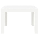 Garden Table White 59x47x40 cm PP