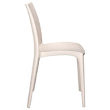 Garden Chairs 2 pcs Cream 50x46x80 cm Polypropylene