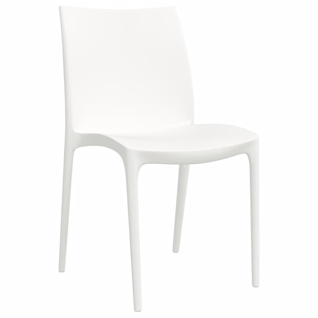 Garden Chairs 2 pcs White 50x46x80 cm Polypropylene