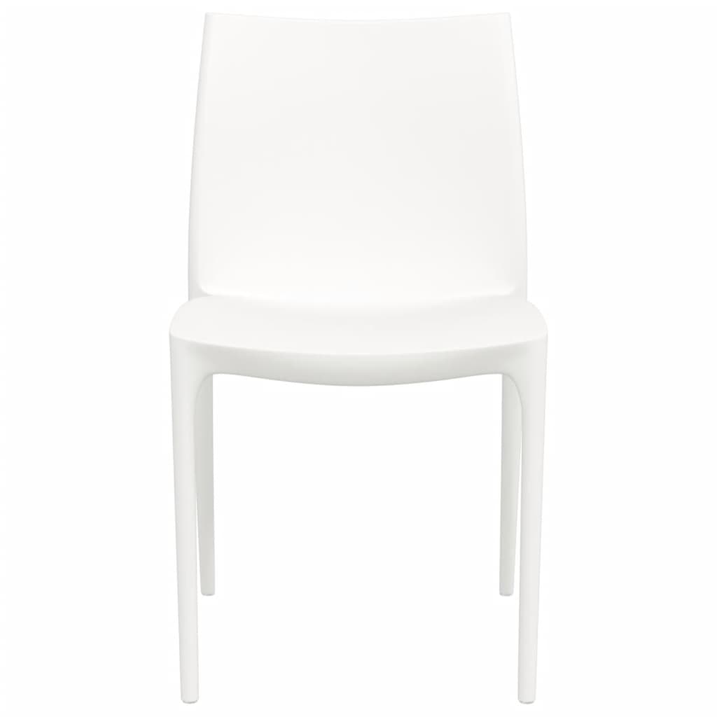 Garden Chairs 2 pcs White 50x46x80 cm Polypropylene