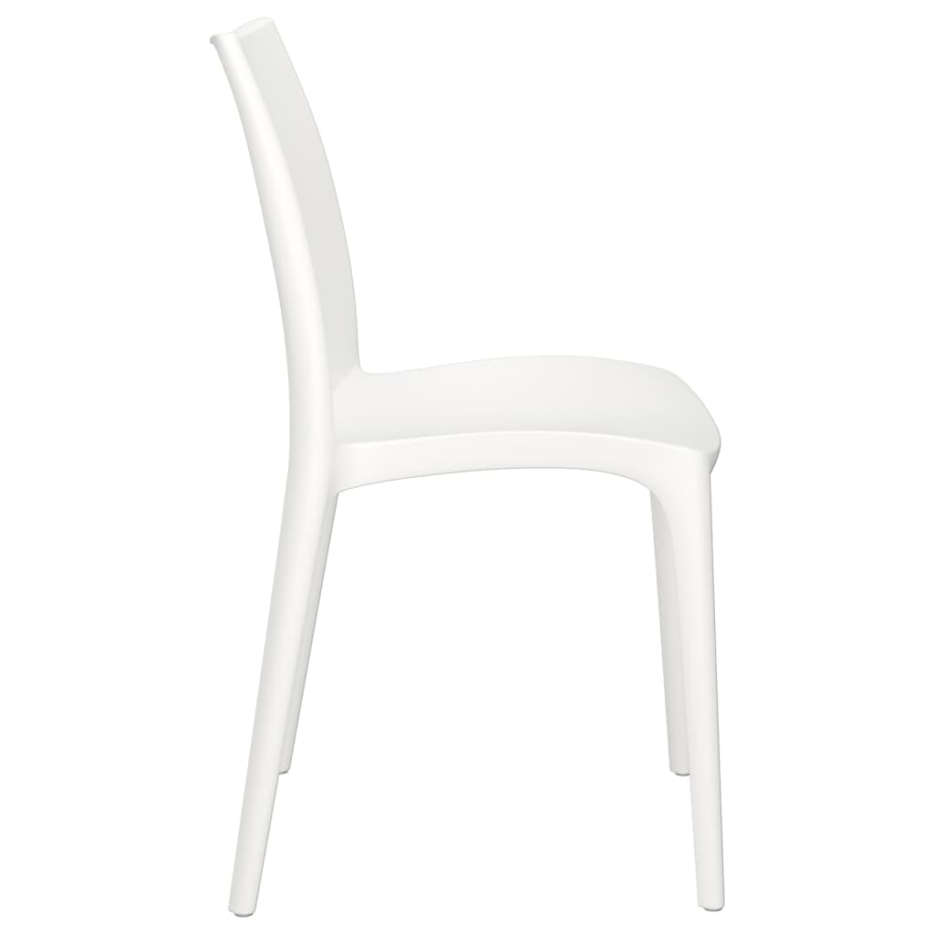 Garden Chairs 2 pcs White 50x46x80 cm Polypropylene