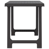 Camping Table Anthracite 79x56x64 cm PP Wooden Look
