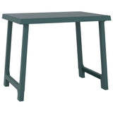 Camping Table Green 79x56x64 cm PP Wooden Look