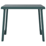 Camping Table Green 79x56x64 cm PP Wooden Look