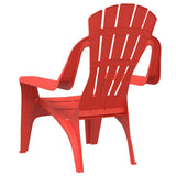 Garden Chairs 2 pcs for Children Red 37x34x44 cm PP Wooden Look