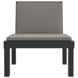 6 Piece Garden Lounge Set with Cushions Anthracite PP