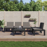 6 Piece Garden Lounge Set with Cushions Anthracite PP
