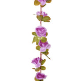Christmas Flower Garlands 6 pcs Light Purple 250 cm