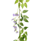 Christmas Flower Garlands 6 pcs Purple 200 cm