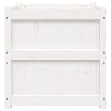 Garden Planter White 60x60x60 cm Solid Wood Pine