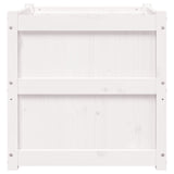 Garden Planter White 60x60x60 cm Solid Wood Pine