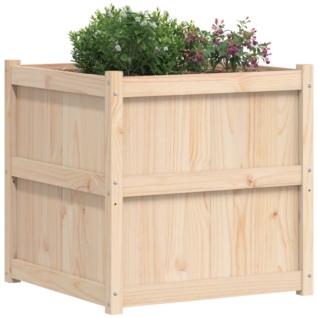 Garden Planter 70x70x70 cm Solid Wood Pine