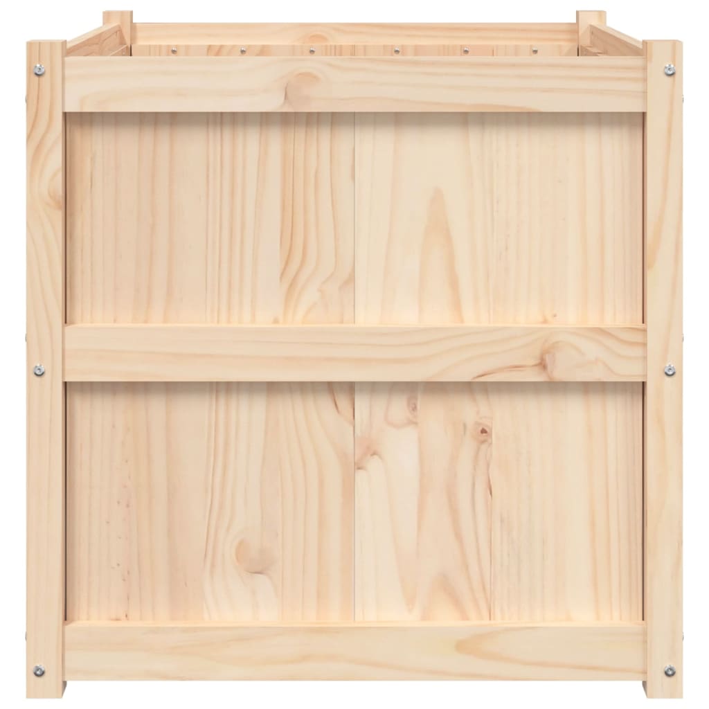 Garden Planter 70x70x70 cm Solid Wood Pine