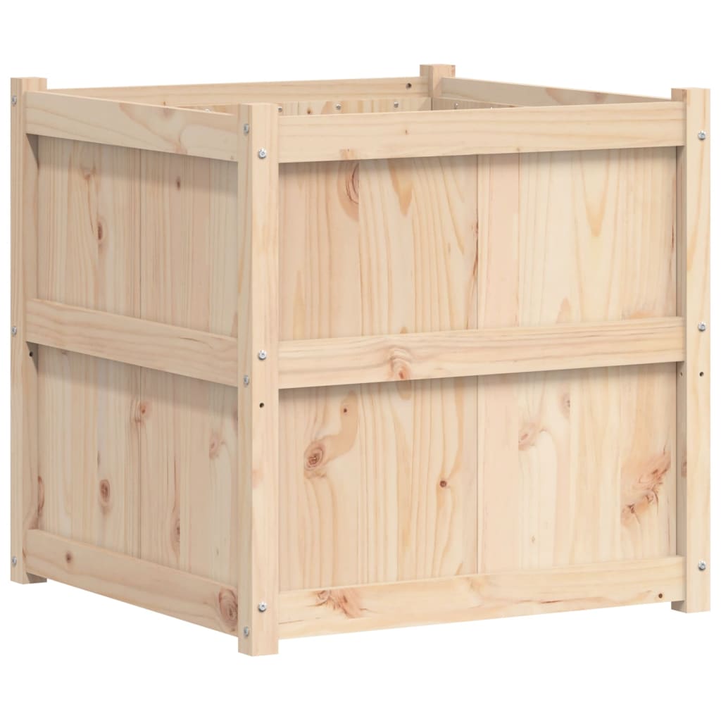 Garden Planter 70x70x70 cm Solid Wood Pine