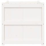 Garden Planter White 70x70x70 cm Solid Wood Pine