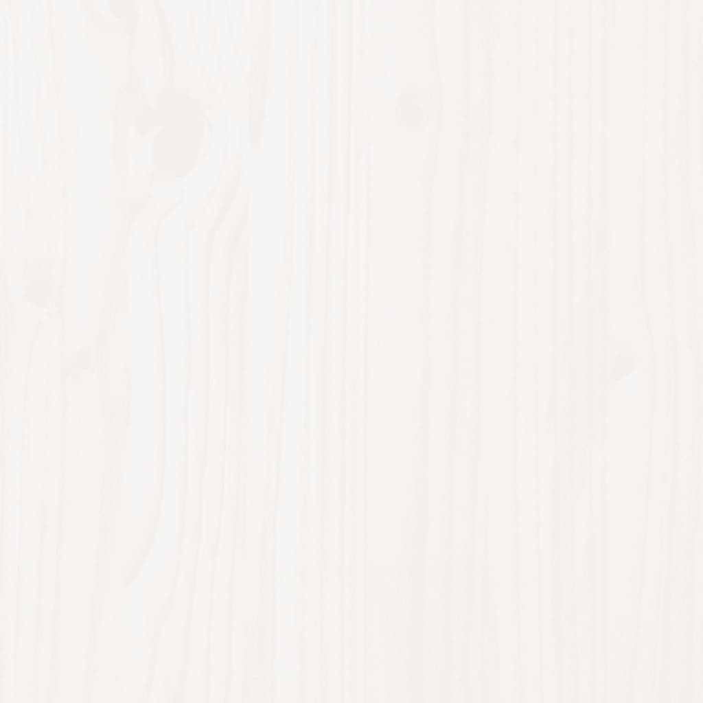 Garden Planter White 70x70x70 cm Solid Wood Pine