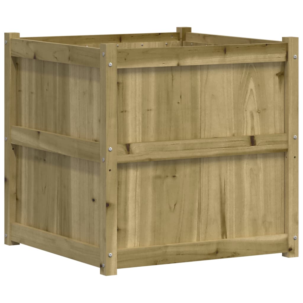 Garden Planter 70x70x70 cm Impregnated Wood Pine