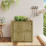 Garden Planter 70x70x70 cm Impregnated Wood Pine