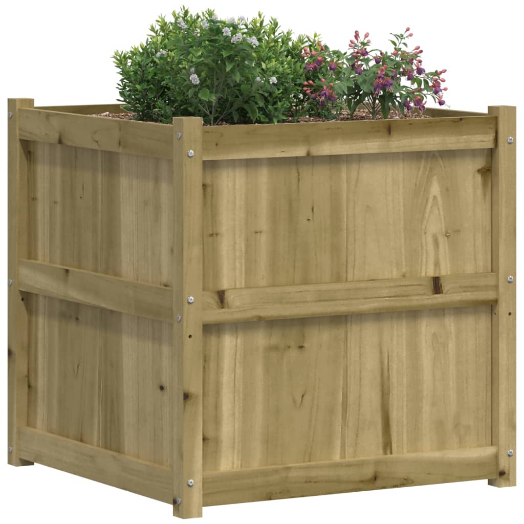 Garden Planter 70x70x70 cm Impregnated Wood Pine