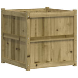 Garden Planter 70x70x70 cm Impregnated Wood Pine