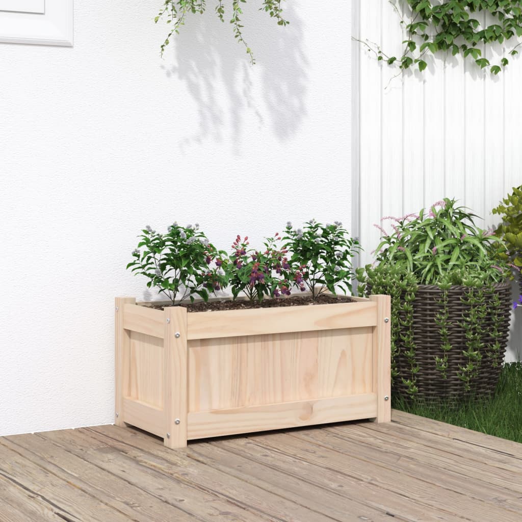 Garden Planter 60x31x31 cm Solid Wood Pine