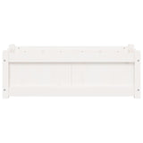 Garden Planter White 90x31x31 cm Solid Wood Pine