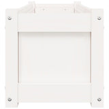 Garden Planter White 90x31x31 cm Solid Wood Pine