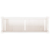 Garden Planter White 90x31x31 cm Solid Wood Pine