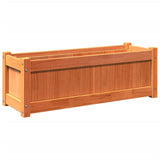 Garden Planter Wax Brown 90x31x31 cm Solid Wood Pine