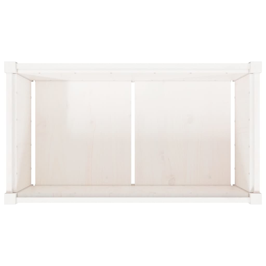 Garden Planter White 90x50x50 cm Solid Wood Pine