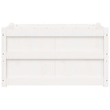 Garden Planters 2 pcs White Solid Wood Pine