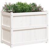 Garden Planter White 90x50x70 cm Solid Wood Pine