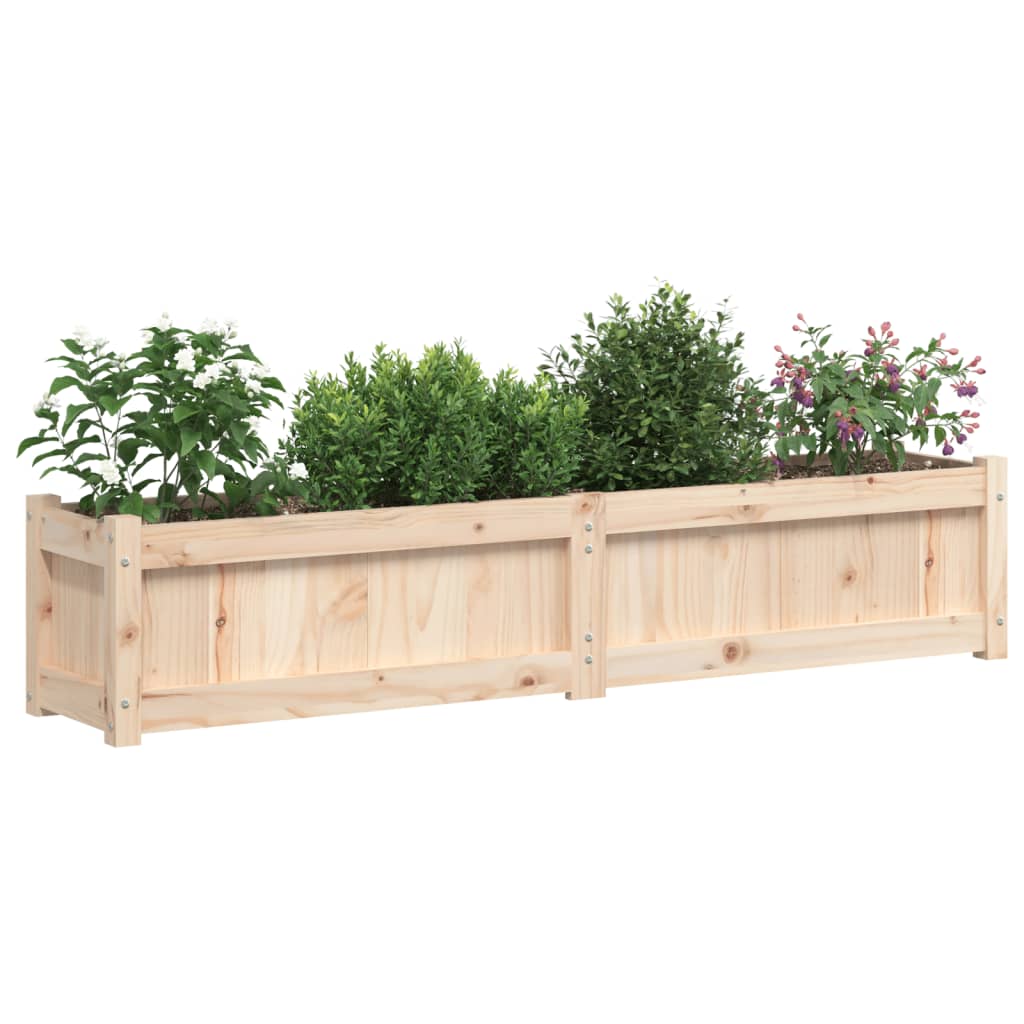 Garden Planter 150x31x31 cm Solid Wood Pine