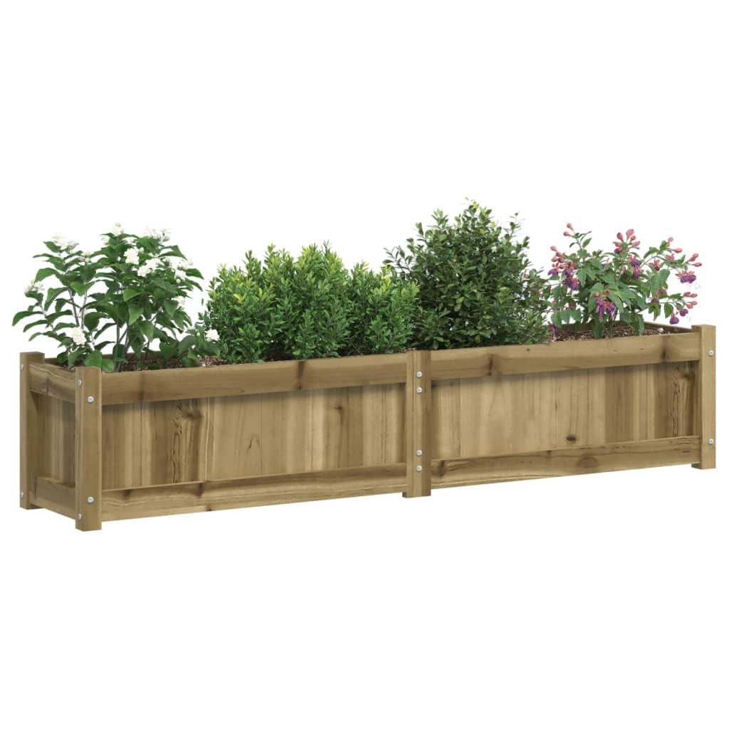 Garden Planter 150x31x31 cm Impregnated Wood Pine