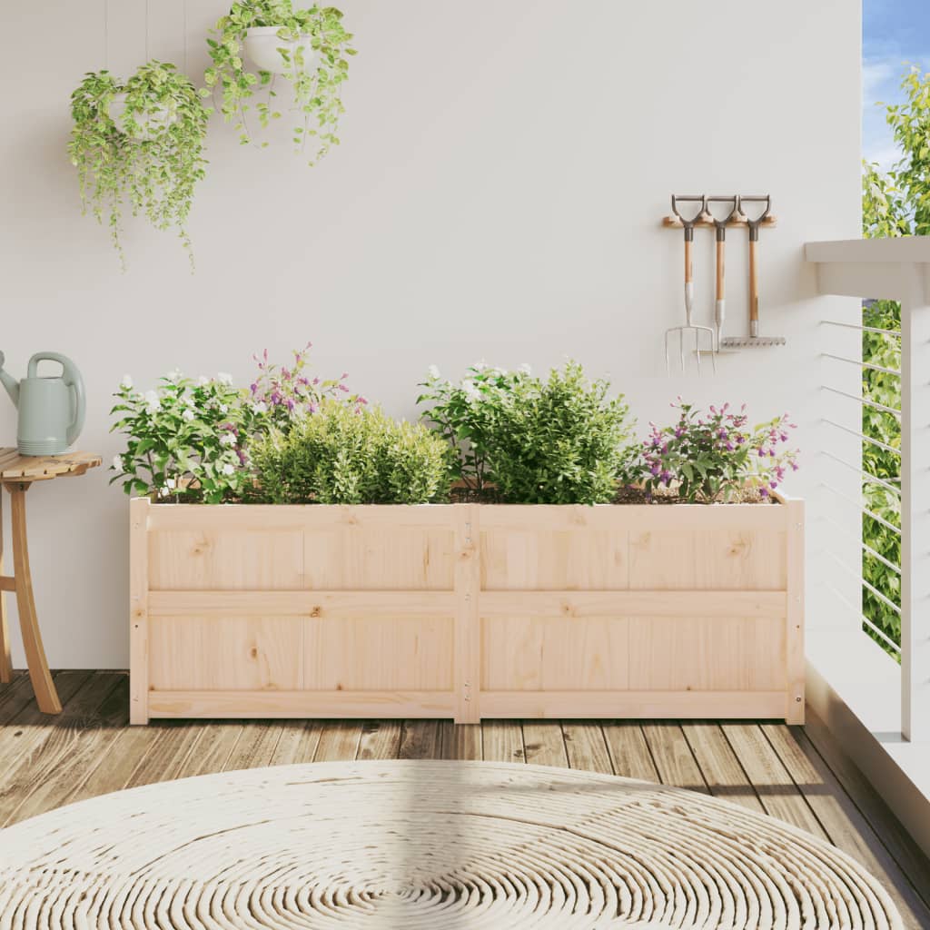 Garden Planter 150x50x50 cm Solid Wood Pine