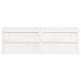 Garden Planter White 150x50x50 cm Solid Wood Pine