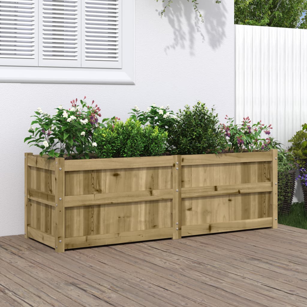 Garden Planter 150x50x50 cm Impregnated Wood Pine