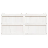 Garden Planter White 150x50x70 cm Solid Wood Pine