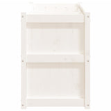 Garden Planter White 150x50x70 cm Solid Wood Pine