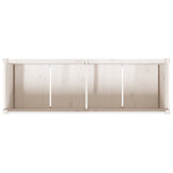 Garden Planter White 150x50x70 cm Solid Wood Pine